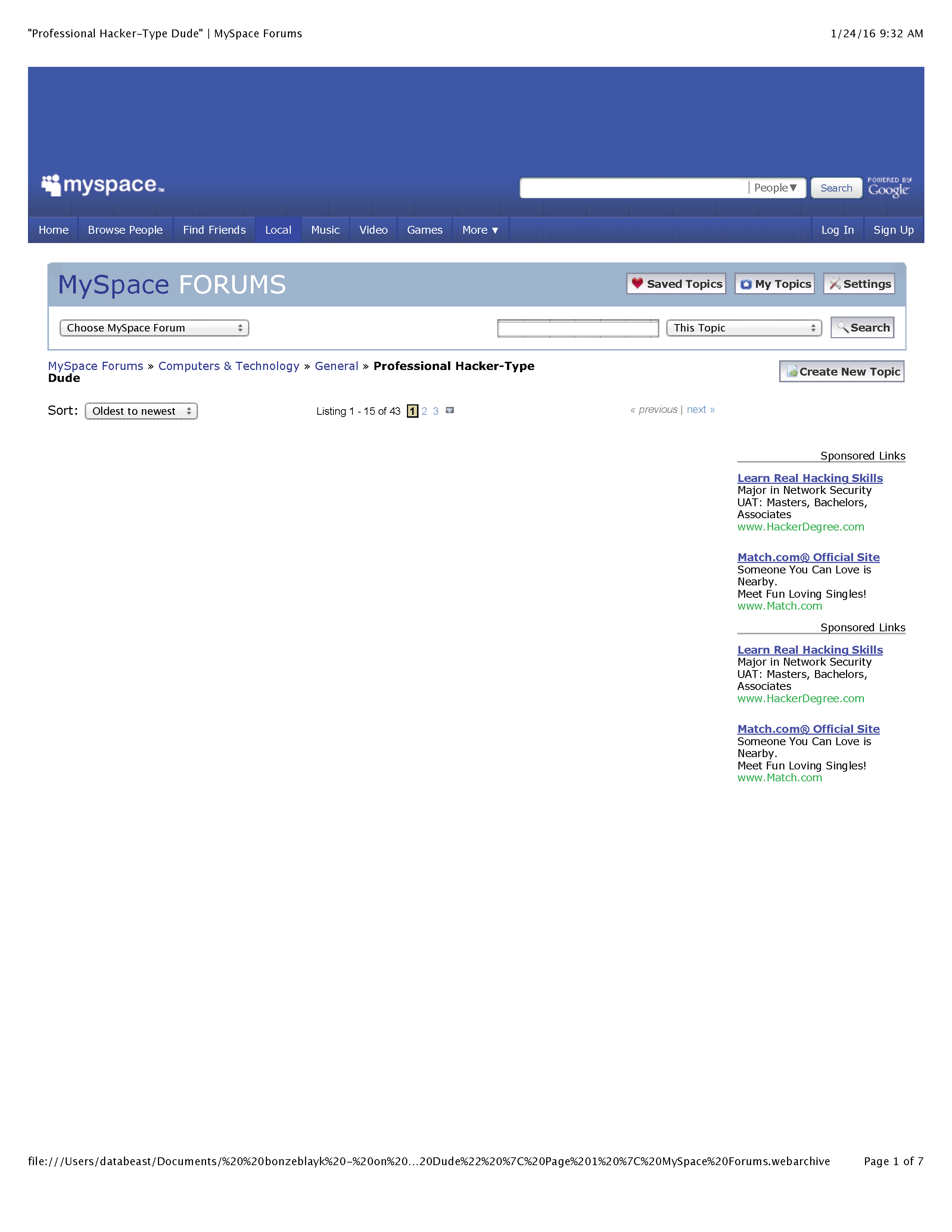 ./PROFESSIONAL HACKER-TYPE DUDE - 2 - 'Professional Hacker-Type Dude' - MySpace Forums_Page_1.png